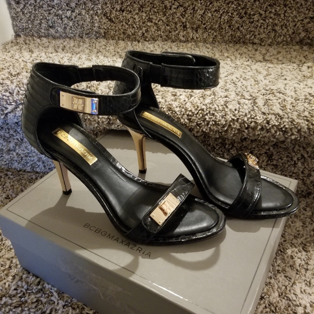 Sexy Black Stiletto Sandal